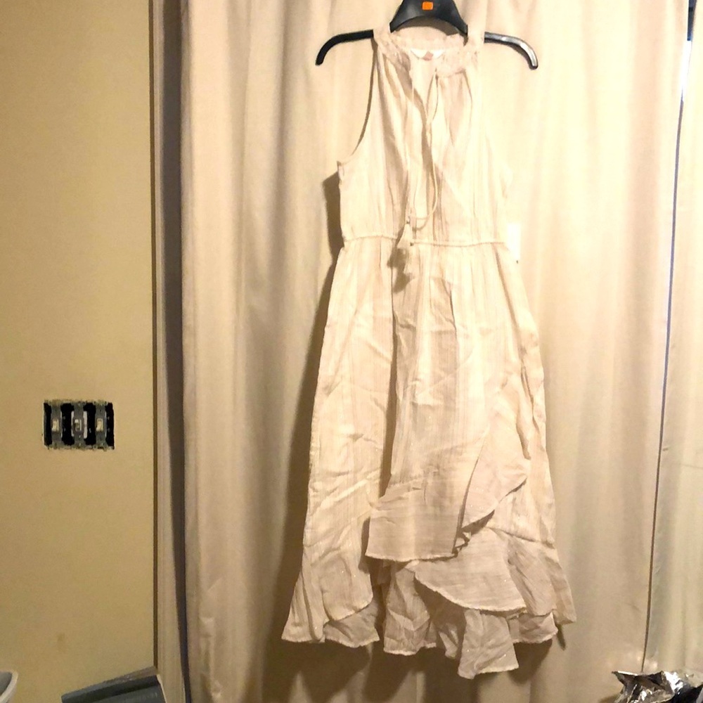 NWT LC Lauren Conrad Halter Ruffle Wrap Dress, size medium